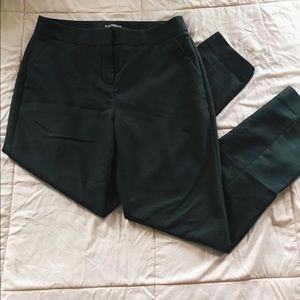 Express dark army green formal pants